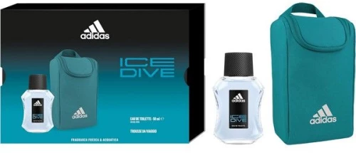 Adidas Ice Dive Ανδρικό Σετ Δώρου Eau de Toilette 50ml + Νecessaire Toiletry Bag