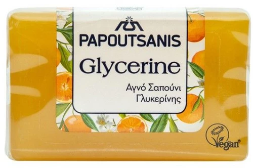 Papoutsanis Glycerine Σαπούνι Γλυκερίνης Κίτρινο 125gr