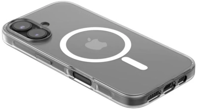 Belkin MSA025hqCL SheerForce Magnetic Anti-Microbial Protective Case for iPhone 16 - clear