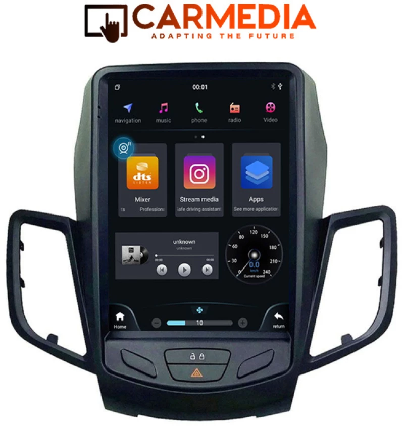 CARMEDIA CMV2097-13 TESLA 9.7'' OEM FORD FIESTA 2008-2017