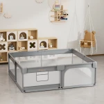 BEBE STARS  Πάρκο για μωρά ορθογώνιο 180x200cm PLAYZEN Grey