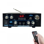Ενισχυτής με λειτουργία Karaoke Bluetooth AK55 σε Μαύρο Χρώμα