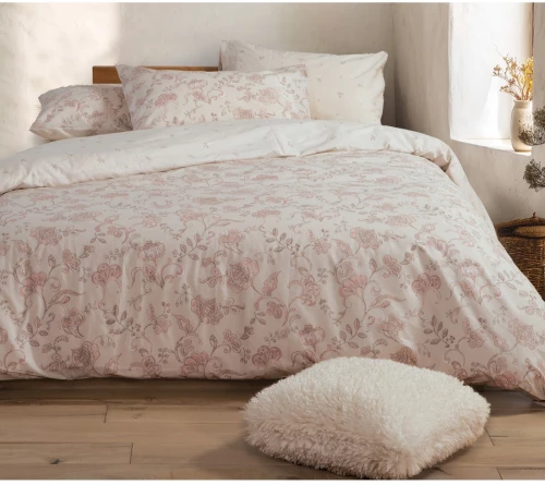 ΣΕΝΤΟΝΙΑ ΔΙΠΛΑ ΣΕΤ 4ΤΕΜ (CARENA L.GREY) - NEF NEF CARENA L.GREY / 100% ΒΑΜΒΑΚΙ