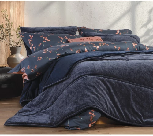 ΚΟΥΒΕΡΤΟΠΑΠΛΩΜΑ ΥΠΕΡΔΙΠΛΟ (VANIA BLUE-BLACK) - NEF NEF VANIA BLUE-BLACK / 100% ΠΟΛΥΕΣΤΕΡ (CHENILLE ΜΠΡΟΣΤΑ-FLANNEL ΠΙΣΩ) (ΥΦΑΣΜΑ) | 100% ΠΟΛΥΕΣΤΕΡ (ΕΣΩΤΕΡ)