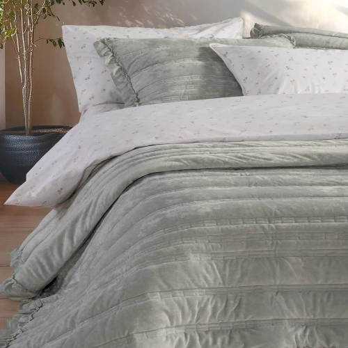 ΚΟΥΒΕΡΛΙ ΥΠΕΡΔΙΠΛΟ (SIRION MINT GREY) - NEF NEF SIRION MINT GREY / 100% ΠΟΛΥΕΣΤΕΡ (ΥΦΑΣΜΑ) | 100% ΠΟΛΥΕΣΤΕΡ (ΕΣΩΤΕΡΙΚΟ)