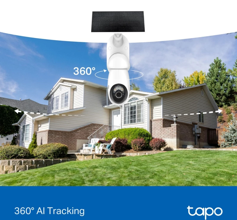 TP-LINK smart ηλιακή κάμερα Tapo C660 KIT, 4K/8MP, WiFi, PTZ, SD, IP65, EU/1.0