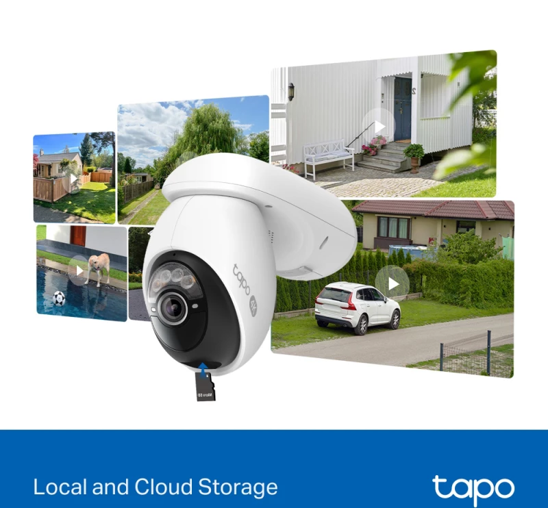 TP-LINK smart ηλιακή κάμερα Tapo C660 KIT, 4K/8MP, WiFi, PTZ, SD, IP65, EU/1.0