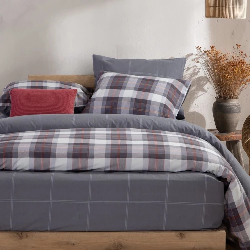 Σεντόνια Racket (Σετ 4τμχ) Denim Nef-Nef Homeware Υπέρδιπλo 240x270cm 100% Βαμβάκι