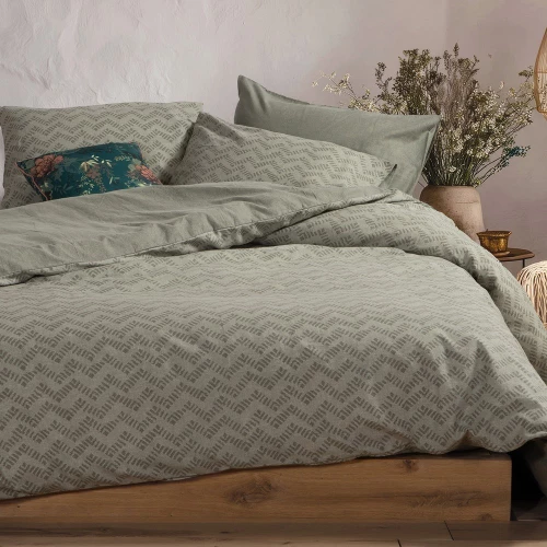 Σεντόνια Φανελένια Otrando (Σετ 4τμχ) Green Nef-Nef Homeware Υπέρδιπλo 240x260cm 100% Βαμβακερή Φανέλα