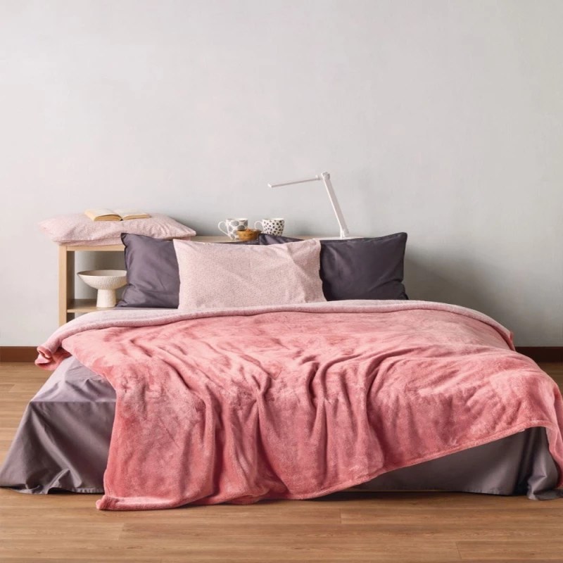 Κουβέρτα Yolanda 14 Rose Kentia Μονό 160x220cm Πολυέστερ