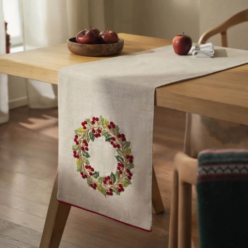 Runner Χριστουγεννιάτικο 357 Green-Red Gofis Home 37X160