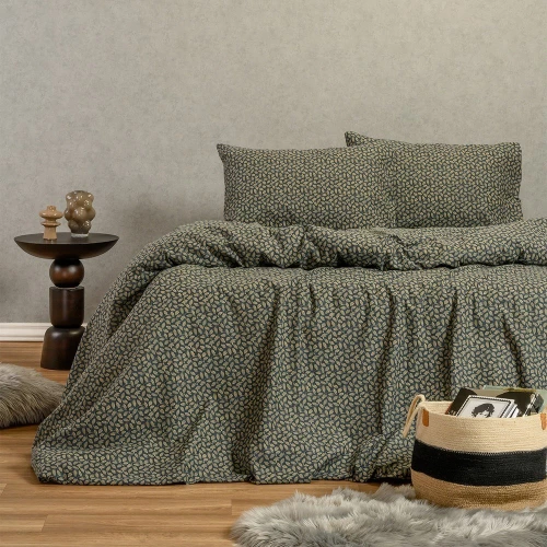 Σεντόνια Φανελένια Elise (Σετ 3τμχ) Blue Melinen Μονό 170x260cm 100% Βαμβακερή Φανέλα