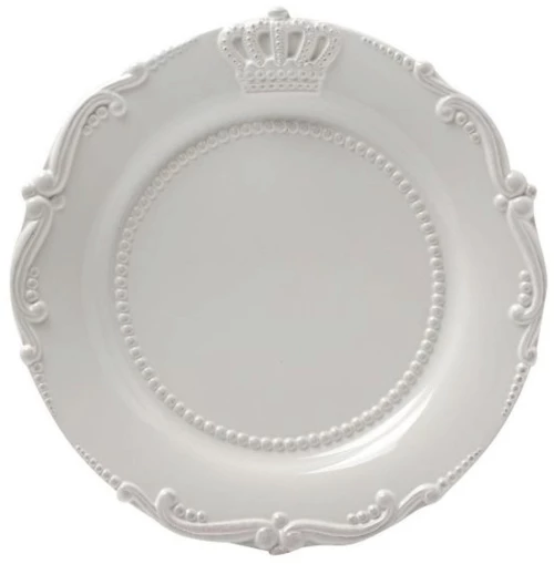 Πιάτο Ρηχό Crown 67102 29x29x3cm White Artekko Κεραμικό