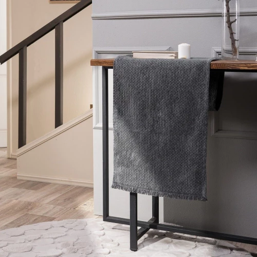 Τραβέρσα Richmond 11 Anthracite Teoran 45X180 Βαμβάκι-Πολυέστερ