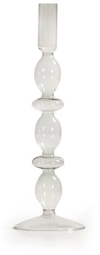Κηροπήγιο Indila 9x26,5 Natural Nef-Nef Homeware Γυαλί