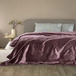 Κουβέρτα Lucy Mauve Palamaiki Μονό 160x220cm Flannel