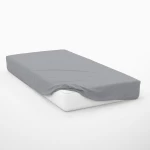Σεντόνι Exotic Line Με Λάστιχο Grey DimCol Μονό 100x230cm 100% Βαμβάκι