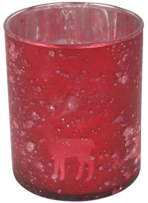 Χριστουγεννιάτικο Κηροπήγιο 013.812563 Φ8x10cm Red
