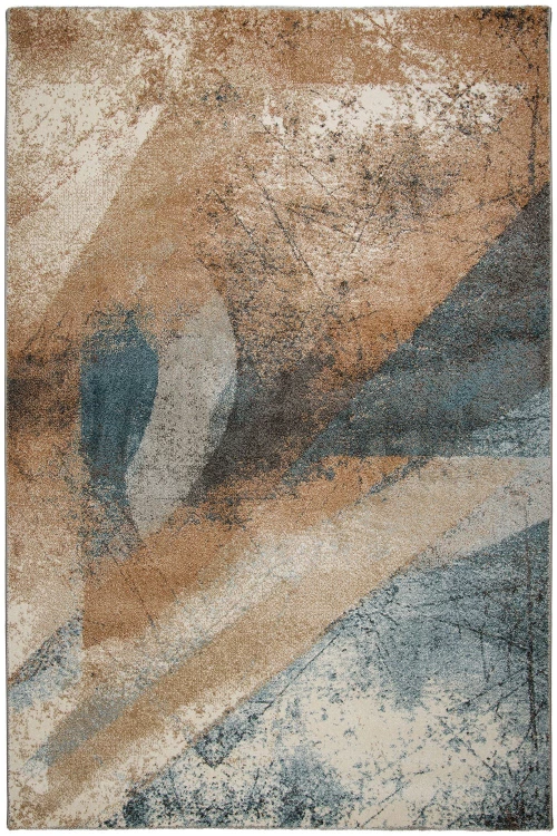 Χαλί Navona 23028 D Brown-Blue Βιοκαρπέτ 200X250cm