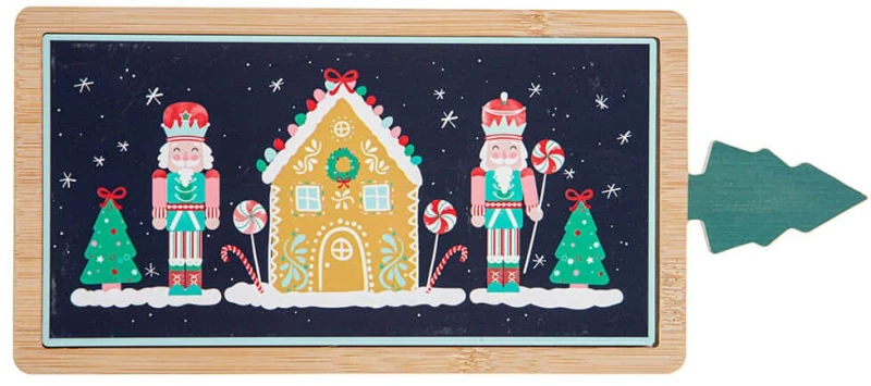 Χριστουγεννιάτικη Πιατέλα Merry Christmas 73102 33x12cm Multi Ladelle