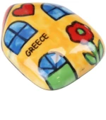 Μαγνητάκι κεραμικό Σπίτι 4x5εκ.- Κίτρινο