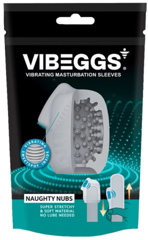 Vibeggs Naughty Nubs Unisex Vibrating Masturbation Sleeve