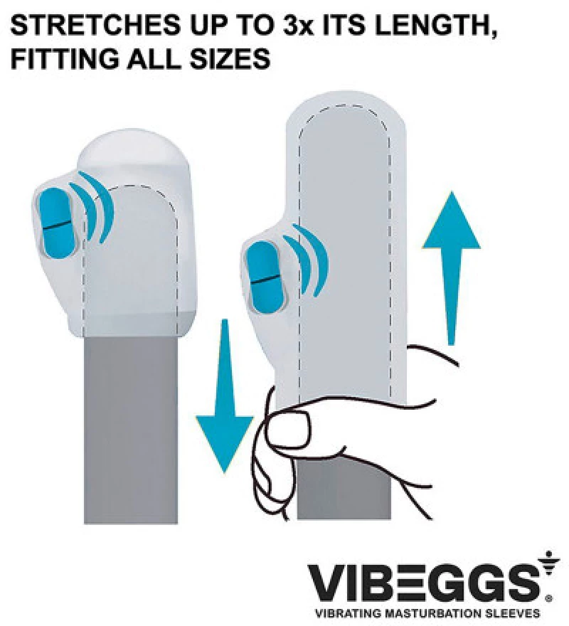 Vibeggs Naughty Nubs Unisex Vibrating Masturbation Sleeve
