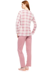 Γυναικεία Πυτζάμα Pink Label - Καρό print - Πατιλέτα - Cotton - Regular Fit