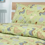 LINO Παιδικά Σετ Σεντόνια (170x260) Jurassic Nap Πράσινο