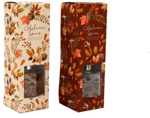 Diffuser Autumn leaves 2χρώματα 100ml/7x7x23cm