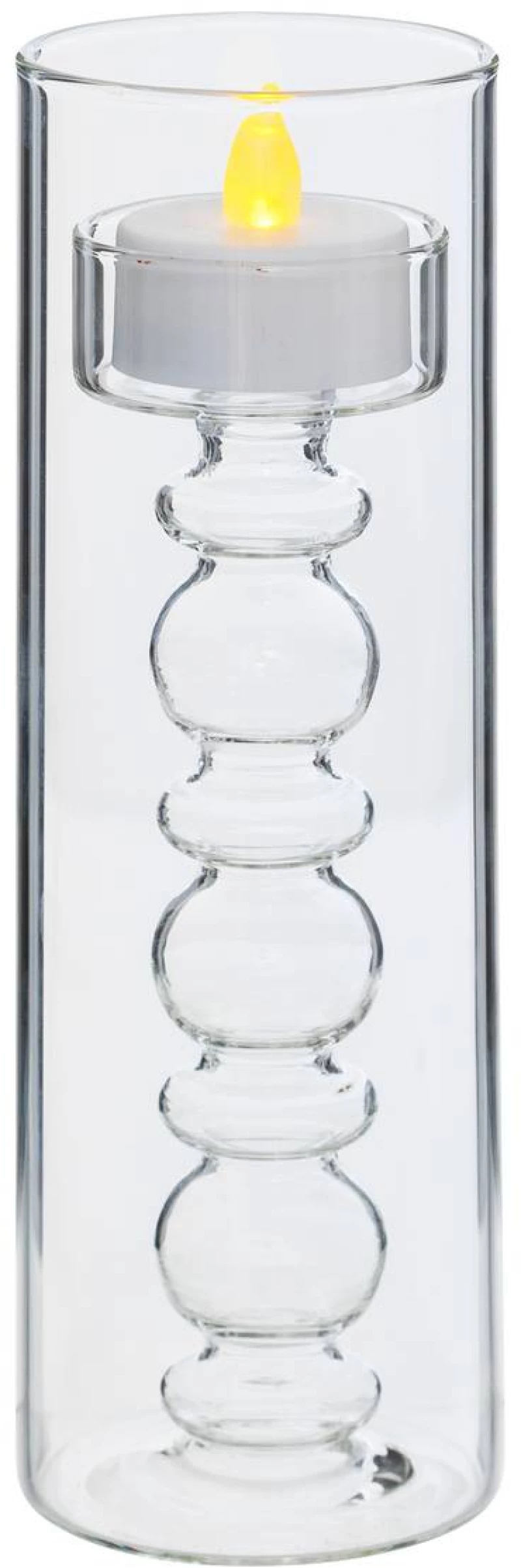Atmosphera Σετ LED Κεριών με Βάση - Διάμετρος 6 x Ύψος 19 εκ. 211647