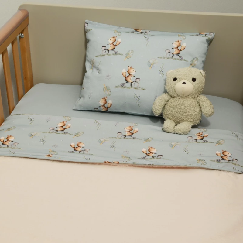 Baby Oliver Κουβέρτα Λίκνου Διπλής Όψης 75x95 46-6735/429
