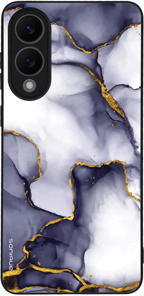 Θήκη Sonique Marble Series για Samsung Galaxy S25 Edge Μωβ Γκρι