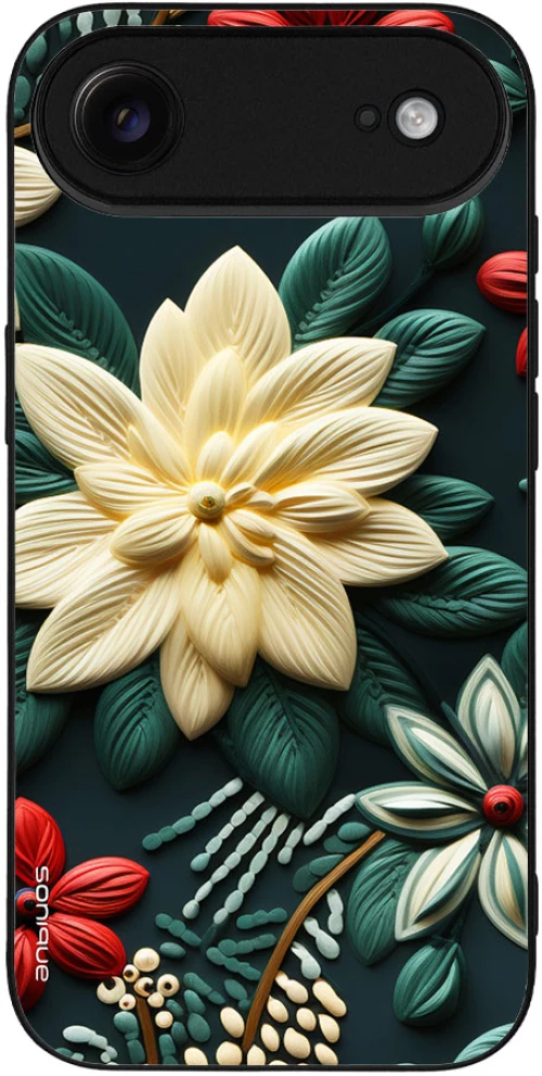 Θήκη Sonique 3D Flower Series για Apple iPhone 17 Air Πράσινο