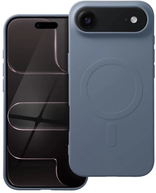 Silicone Mag Cover (Big Hole) Case Compatible With Magsafe For Iphone 17 Air Light Blue