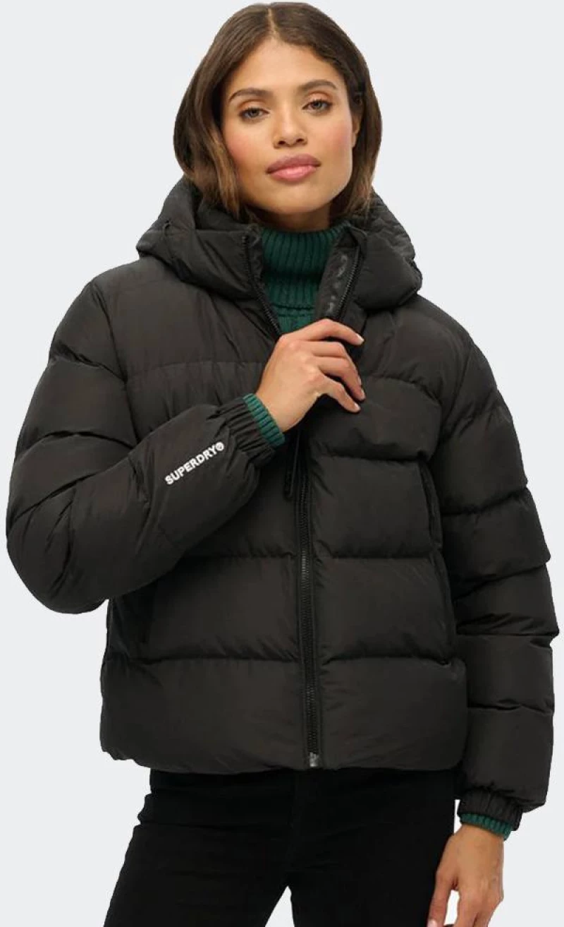 SUPERDRY D1 SDSW HOODED SPORTS PUFFER JACKET - W5011996A-02A