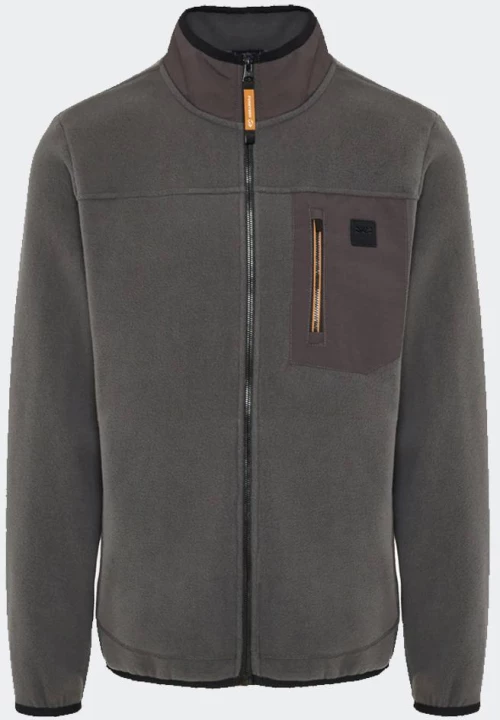 FUNKY BUDDHA Men's Zip Up Hoodie - FBM012-054-06-DK GREY