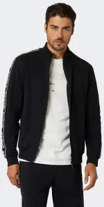 GUESS FULL ZIP NEW ARLO SWEATSHIRT - Z2YQ12K6ZS1-JBLK
