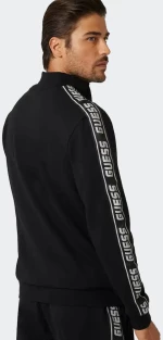 GUESS FULL ZIP NEW ARLO SWEATSHIRT - Z2YQ12K6ZS1-JBLK