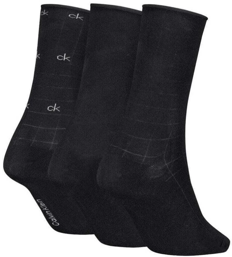 Calvin Klein Γυναικείες Κάλτσες 3Pack-Black-701235368-001