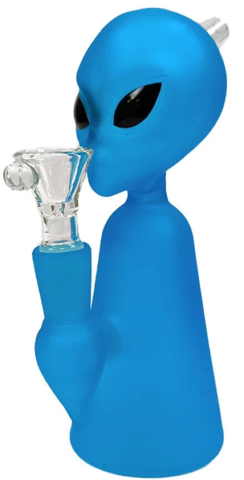 Alien Figure Blue Bong