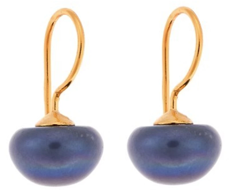 Σκουλαρίκια Senza Silver 925 Gold Plated Blue SSR1798-2GBL