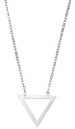 Κολιέ SENZA Rhodium Plated Ασήμι 925 Geometric Series Triangle SSR4380SR