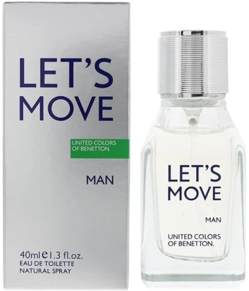 Benetton, Let's Move, Eau De Toilette, For Men, 40 ml