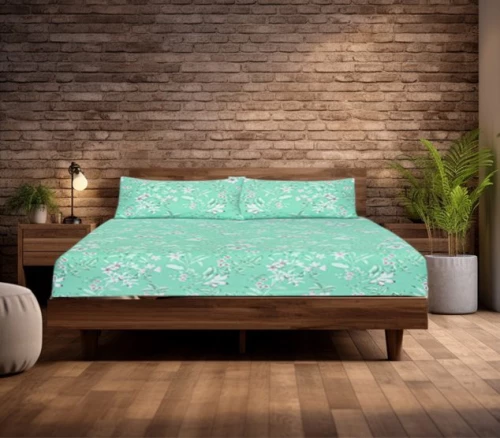 Κατωσέντονο Φανελένιο με Λάστιχο Εμπριμέ Floral in Bloom 100% Βαμβακερά Γαρύφαλλο 100-180x200+32cm - 180x200+32