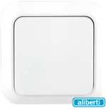 Aliberti Siros 575 Διακόπτης απλος μονός χωνευτός λευκός 71.08.01.100