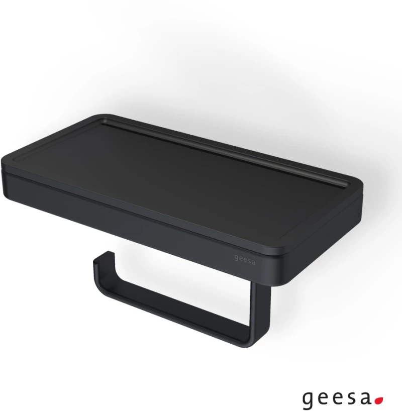 Χαρτοθήκη με Εταζέρα 21x10,8 εκ. Frame Geesa Black Matt
