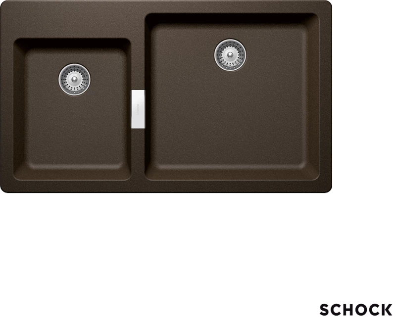 Νεροχύτης Κουζίνας Γρανίτη Mono 86x50 Schock Cristadur Bronze Granite