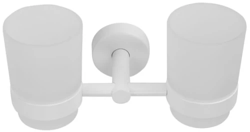 Ποτηροθήκη διπλή UNO 1855 66 Λευκή ματ KARAG