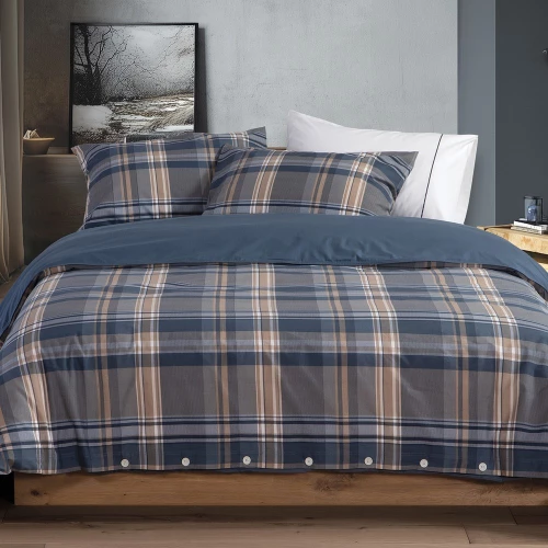 Σεντόνια Nau Surface (Σετ 4τμχ) Denim Nautica Διπλό 200x270cm 100% Βαμβάκι